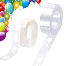 100 PCS Extra Strong Balloon Glue Dots Double Sided + 5m Balloon Arch Kit,Tape Strip,Garland Decorating Strip Kit,For Wedding Birthday Party Festival