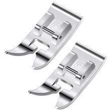 2 PCS Universal General Purpose Sewing Machine Presser Foot Straight Stich Foot Zig Zag Foot Multifuncional Accessories Fits All Low Shank Singer,