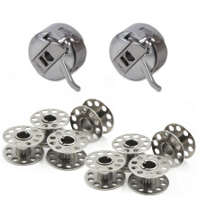 2 Bobbin Case and 8 Metal Bobbins - Will Fit Singer, Brother, Janome, Toyota, New Home & More Domestic Sewing Machines