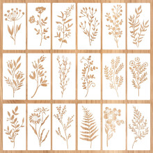 Stencils for Painting on Wooden Boards,Reusable Painting,Flower Stencils for Walls,for Crafts Reusable, templates,Flower for on