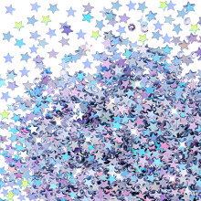 3000 Pieces Iridescent Star Confetti Metallic Foil Table Confetti Stars Sequin Sprinkles Table Scatter Decor for Disco Themed, Birthday Wedding Party