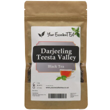 Darjeeling Teesta Valley Loose Leaf Black Tea (50g) ? Premium Indian Loose Leaf Darjeeling Tea, Smooth Balanced Character| Resealable Pouch, Your