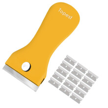 Oven Cleaning Tool +15 Spares -Multi-Surface Cleaner Ideal for Glass, Ceramic Cooktops, Hobs, Tiles, Windows [Non-Scratch] -Removes Burnt-on Food,