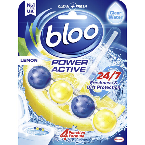 Bloo Bloo Power Active Toilet Lemon Rim Block, 50g