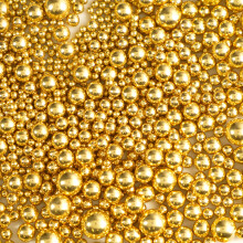Gold Sprinkles, Edible Gold Ball Sugar Pearls Sprinkles for Cake Decorating, Cake Decoration, Cupcake Cookies Topper, Chirstmas Holioday Party