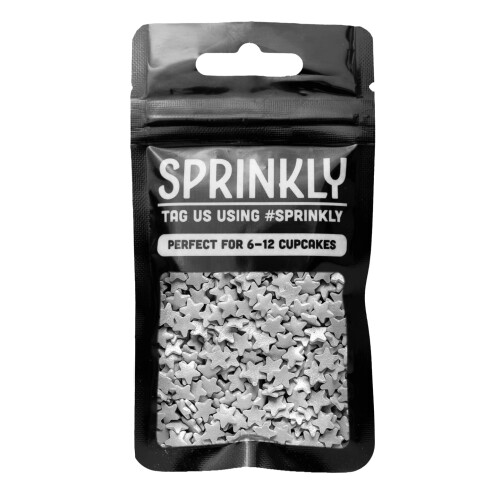 SPRINKLY - Glimmer Stars - Silver - 25g