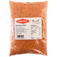 Aksoy Premium Quality Red Split Lentils 1KG