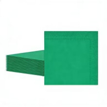 Green Serviettes Napkins 33cm,20Pc Christmas Party Paper Napkins Disposable,Beverage Luncheon Decorative Paper Napkins Soft Solid Colour Napkins
