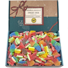 Heavenly Sweets | Pick and Mix Sweets Gift Box Fizzy Hamper | Premium 850g Sour Gummy Retro Candy | Birthday Party Easter Get Well Assortment | Pick &