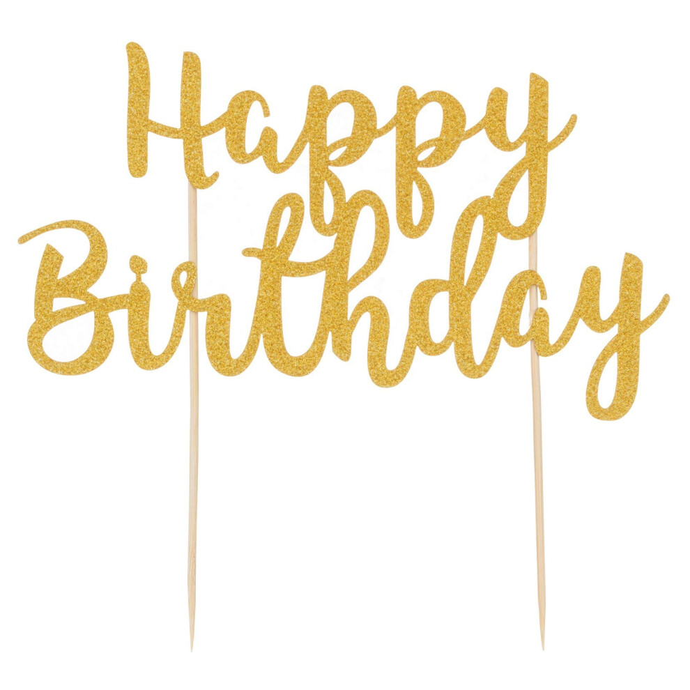 Mason Cash Happy Birthday Cake Topper ? Reusable Acrylic Cake Decoration | Fun Cake Sign For Birthdays | Easy To Use, No Diy Needed | Perfect For