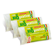 Virosac Biodegradable Waste Bags with Removable Handles - 30 Pieces