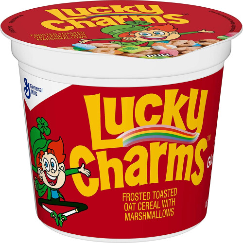 Lucky Charms Cereal Cups 40g x 2 Pack
