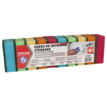 Sponge Scourer Office Products Standard 10 Pcs Assorted Colours/Cleaning & Janitorial Supplies and Dispensers/Type-for Tough Dirt/Colour-Assorted