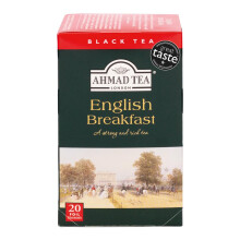 Ahmad Tea Black Tea | English Breakfast Tea | 20 Teabag Sachets | 1 Pack