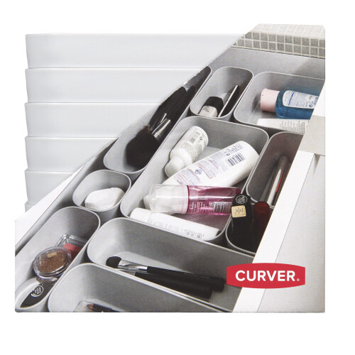 Curver Dajar Infinity Drawer Organiser 30 x 7 x 5 cm CURVER Plastic Grey 2