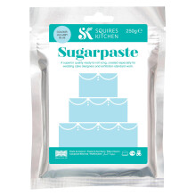 Squires Kitchen Lullaby Blue Ready To Roll Sugarpaste Icing for Decorating Cakes, Cupcakes and Cookies, Premium Quality Rolled Fondant - 250g
