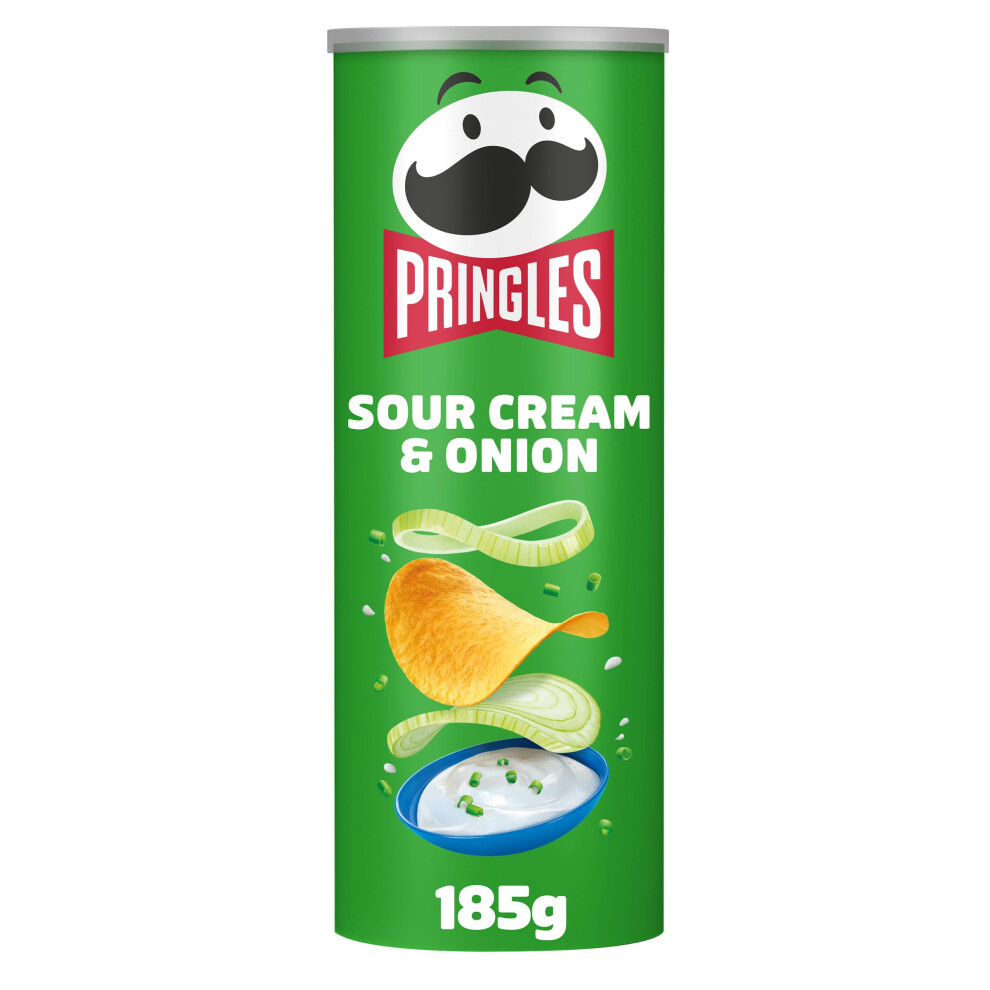 Pringles Sour & Onion Crisps 185G Cream