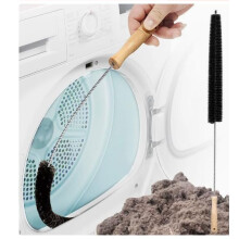 Radiator Cleaner Brush, 80CM Long Flexible Duster with Wooden Handle for Deep Cleaning Heaters, Dryer Vents, and Washing Machines - Includes
