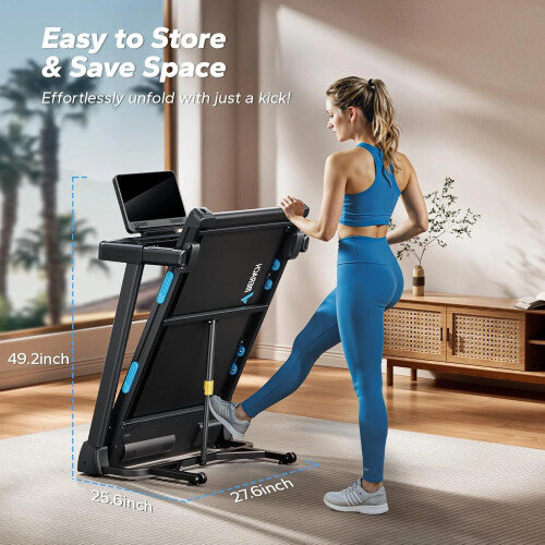 MERACH T12 Folding Incline Treadmill 7.5MPH Quiet 1