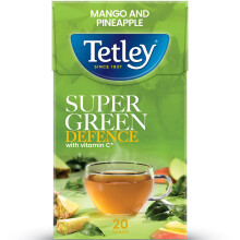 Tetley Immune Super Green Tea Tropical 20 Tea Bags