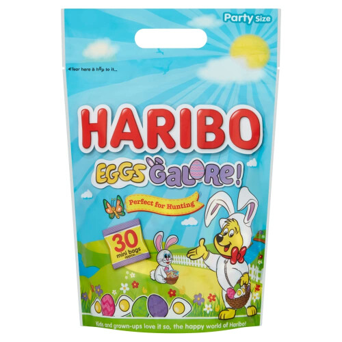 Haribo Haribo Eggs Galore Pouch 1x Mini Bags Multipack Egg Hunt 480 g Multi_Color