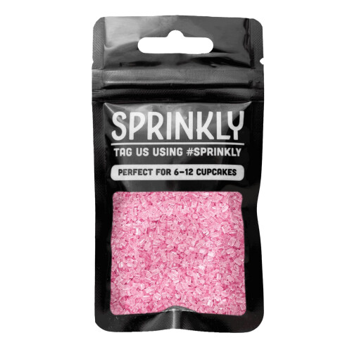 SPRINKLY - Sugar Crystals - Pink - 30g