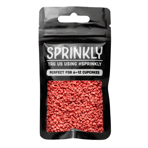 SPRINKLY - Matt Sugar Confetti - Red - 25g