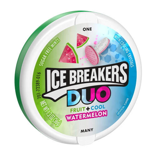 ICE Breakers Duo Sugar Free Mints, Watermelon, 1.3 Ounce