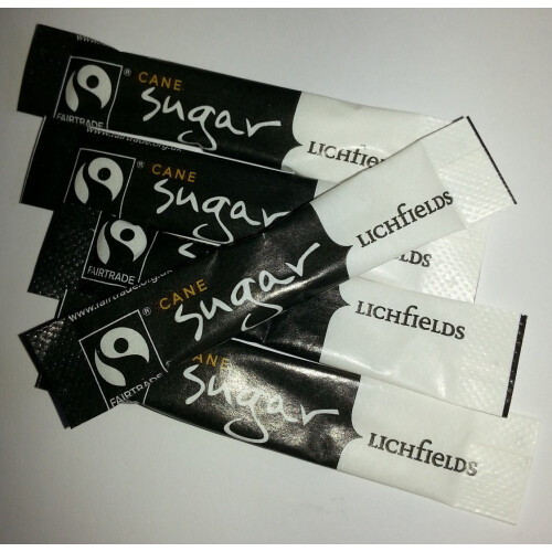 Individual Sachets of White Sugar