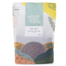 Wholefood Earth Aduki Beans 500 g | GMO Free | Natural | High Fibre | High Protein