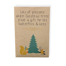 Christmas Wildflower Seed Packets (Pack of 10) ? Eco Friendly Stocking Fillers & Table Favours ? Bee Friendly UK Wildflower Seeds ? Sustainable Gifts