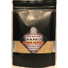 The Spice Miller's Panko, 300g Premium Seasoned Japanese Crumb, Air Fry or Oven Bake (Lemon Pepper)