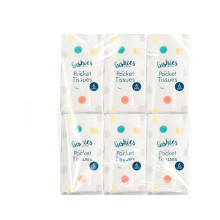 Pocket Tissue Extra Soft 3 PLY 6 Individual Pack of 10 Individual TISSUES. Used for FACE Travel School Makeup (6)
