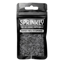 SPRINKLY - Sprinkle Shapes - Black Skulls (Halloween) - 25g