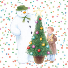 Anniversary House Official The Snowman? 'Festive Party' Lunch Napkins 3ply | Christmas Napkins | Disposable Paper for Christmas Table Decoration or
