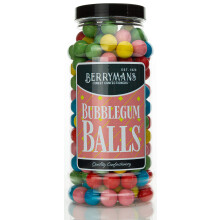 Original Gumballs Bubblegum Balls Bubble Gum Retro Sweets Gift Jar By Berrymans Sweet Shop - Classic Sweets, Traditional Taste.