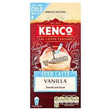 KENCO Instant Coffee ICED & HOT Packs - 8 SACHETS (ICED Latte Vanilla)