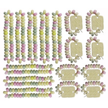 CAPTAIN PLAY Retro Candy Party Pack with Candy Necklaces and Candy Watches, 16 pices Individually Wrapped, 244g