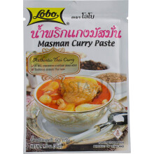 Masman Curry Paste Thai Massaman Sauce Packet 50g by Lobo