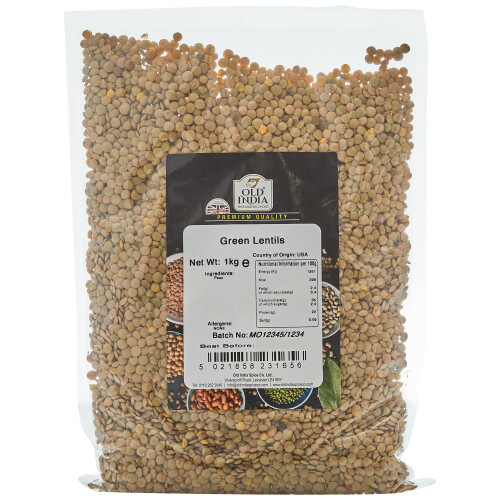 Old India Green Lentils 1kg