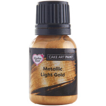 Cake Art Paint, Metallic Light Gold - 25ml