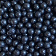 A Pinch Of - Pearls - 4mm - Black Halloween Cake Topper Sprinkles - 30g Edible Polished Cupcake Decorations - Party Sprinkles, Halloween Themed Cakes