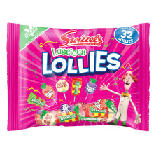 Swizzels Luscious Lollies 354g, Assorted Lollipops with Drumsticks, Fruity Pops & Double Lollies, Vegan Friendly Sweet Mix for Sharing