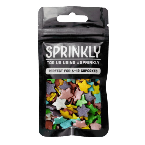 SPRINKLY - Glimmer Stars - Rainbow (Jumbo) - 25g