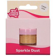 FunCakes Sparkle Dust Classic Gold: Shiny Sparkling Colouring Powder for Food, For Cake Decoration, Halal certified