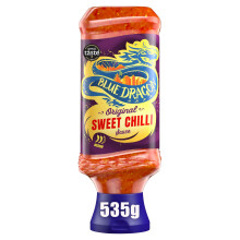 Blue Dragon Thai Sweet Chilli Dipping Sauce 535g | Medium Heat | Perfect with Goujons, Wraps, Chicken, Halloumi & More