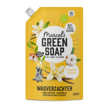 Marcel's Green Soap - Fabric Conditioner Refill Vanilla & Cotton - Fabric Softener Refill - 100% Vegan - 30 Washes - 750ml