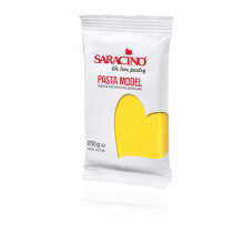 Saracino Sugar Paste Model Yellow Modelling Paste 250 g Gluten Free Made in Italy