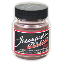 Jacquard Acid Dye (Flourescent Red 642) Professional Fabric Dye for Wool, Silk, Nylon & Protein Fibres, Highly Concentrated Powder 14g Jar