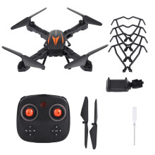 Nybegynnerdrone med HD-kamera, sammenleggbar FPV-drone med appkontroll, 3D-vendinger, bevegelsesfoto, to batterier, høydehold, hodeløs modus,